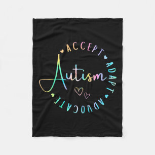 Autismus Bewusstsein Akzeptanz Adaption Advocate v Fleecedecke