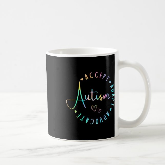 Autismus Bewusstsein Akzeptanz Adaption Advocate v Kaffeetasse (Rechts)