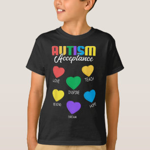 Autismus Bewusstsein Akzeptanz Herz Männer Frauen T-Shirt