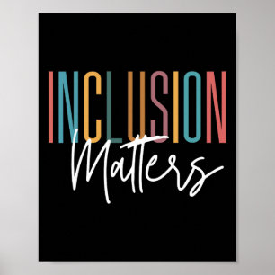 Autismus Bewusstsein Akzeptanz Inklusion Probleme  Poster