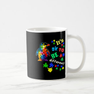 Autismus-Bewusstsein Akzeptanz Pinguin Es ist okay Kaffeetasse