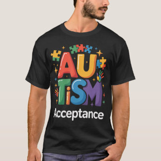 Autismus-Bewusstsein-Akzeptanz-Puzzles T-Shirt