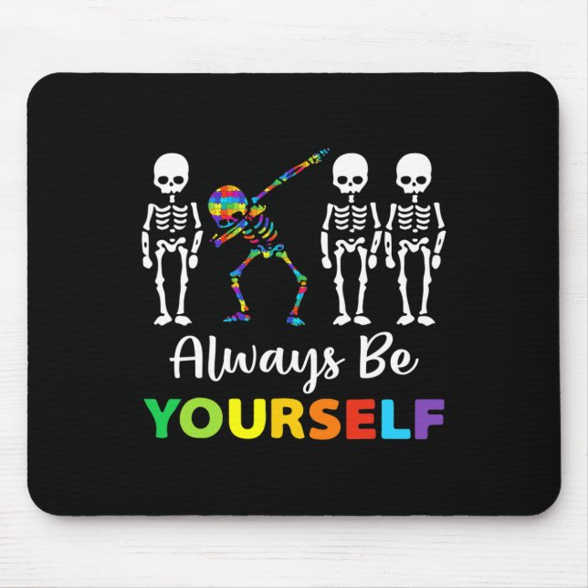 Autismus-Bewusstsein Akzeptanz Sei Immer Du Selbst Mousepad (Vorne)