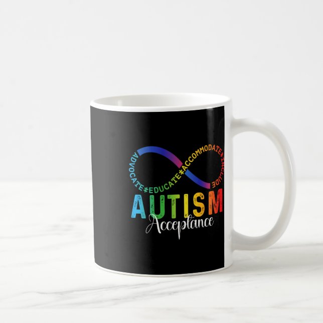 Autismus Bewusstsein Akzeptanz Unendlichkeit Symbo Kaffeetasse (Rechts)
