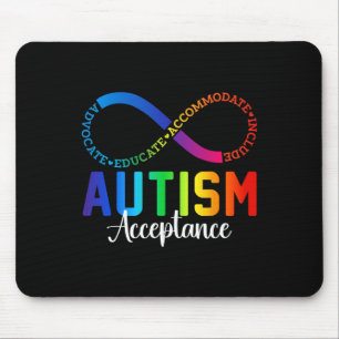 Autismus Bewusstsein Akzeptanz Unendlichkeit Symbo Mousepad