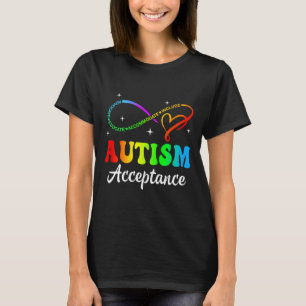Autismus Bewusstsein Akzeptanz Unendlichkeit Symbo T-Shirt