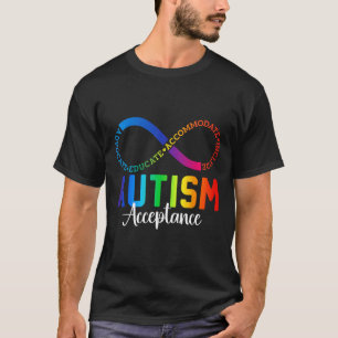 Autismus Bewusstsein Akzeptanz Unendlichkeit Symbo T-Shirt