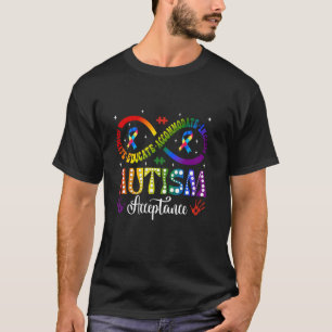 Autismus Bewusstsein Akzeptanz Unendlichkeit Symbo T-Shirt