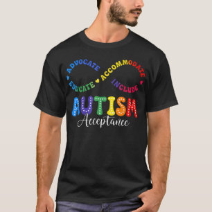 Autismus-Bewusstsein Akzeptanz Unendlichkeit T-Shirt