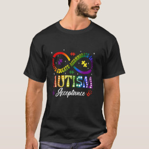 Autismus-Bewusstsein Akzeptanz Unendlichkeitssymbo T-Shirt
