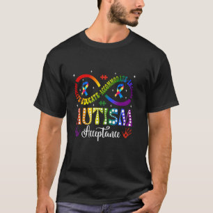 Autismus-Bewusstsein Akzeptanz Unendlichkeitssymbo T-Shirt