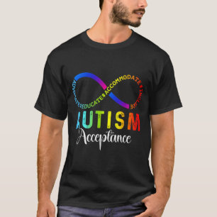 Autismus-Bewusstsein-Akzeptanz-Unendlichkeitssymbo T-Shirt