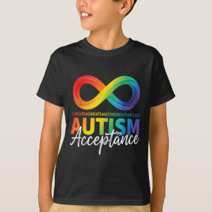 Autismus-Bewusstsein Akzeptanz Unendlichkeitssymbo T-Shirt