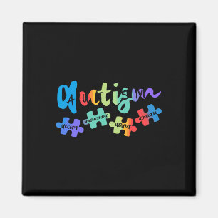 Autismus Bewusstsein Akzeptanz verstehen Liebe von Magnet