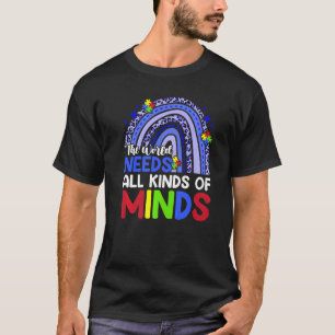 Autismus-Bewusstsein Alle Arten Von Geistern Regen T-Shirt