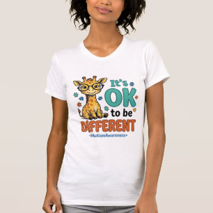 Autismus-Bewusstsein Anders Giraffe Vintage-Shirt_ T-Shirt