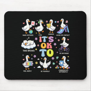 Autismus-Bewusstsein Anders Sein Ist Okay Dummer G Mousepad
