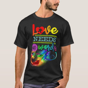 Autismus-Bewusstsein ASD Unendlichkeit Regenbogen  T-Shirt