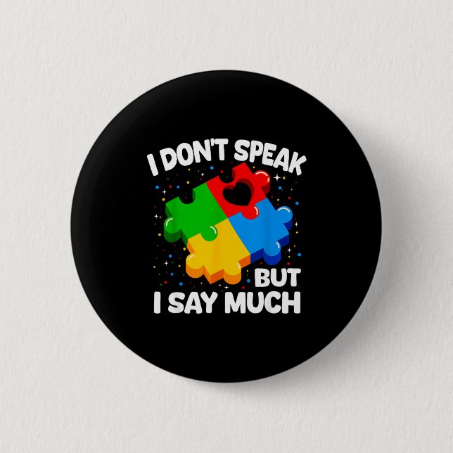 Autismus-Bewusstsein Asperger-Syndrom Puzzle Kinde Button (Vorderseite)