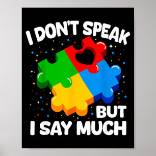 Autismus-Bewusstsein Asperger-Syndrom Puzzle Kinde Poster