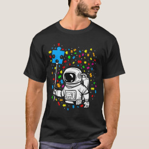 Autismus Bewusstsein Astronaut Ballon Autismus Spa T-Shirt
