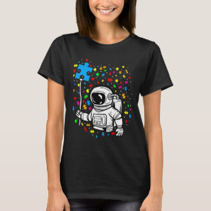 Autismus Bewusstsein Astronaut Ballon Autismus Spa T-Shirt