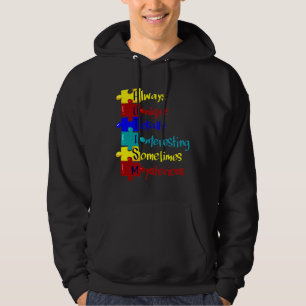 Autismus Bewusstsein Autismus Akronym Puzzle Hoodie