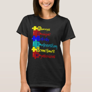 Autismus Bewusstsein Autismus Akronym Puzzle T-Shirt