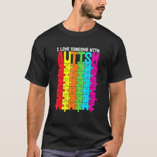 Autismus-Bewusstsein Autismus-Mama Ich Liebe Jeman T-Shirt