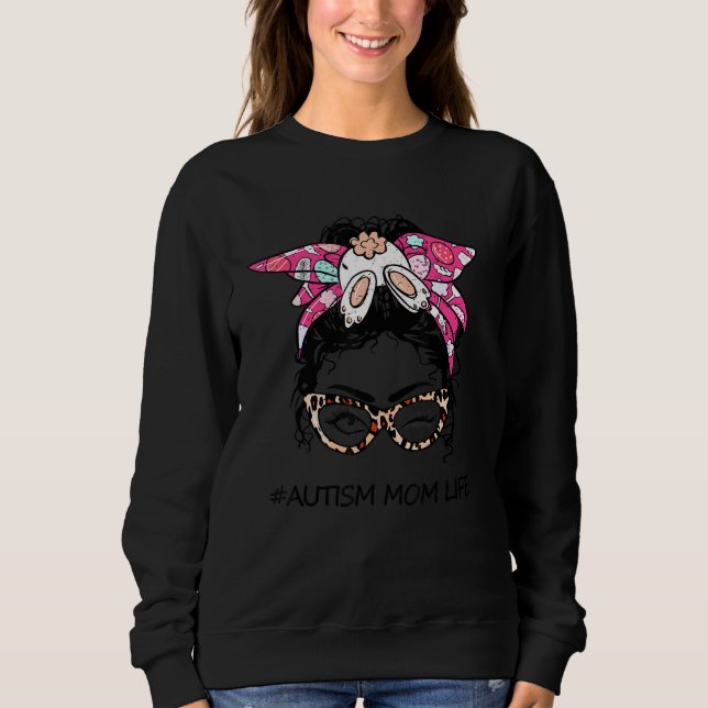 Autismus Bewusstsein Autismus Mama Leben Messing H Sweatshirt (Vorderseite)