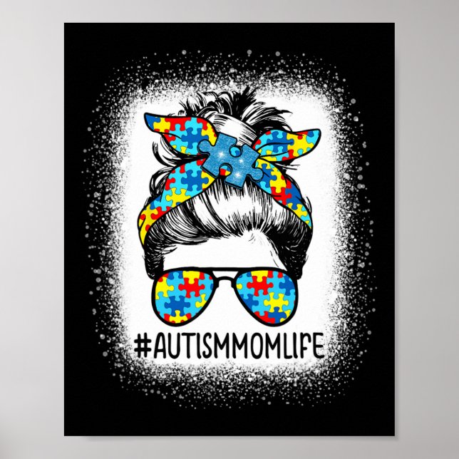 Autismus-Bewusstsein Autismus-Mutter-Leben Unorden Poster (Vorne)