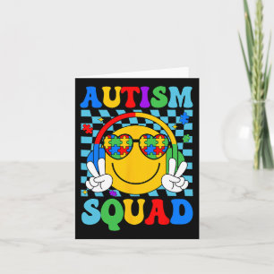 Autismus Bewusstsein Autismus Squad Unterstützung Karte