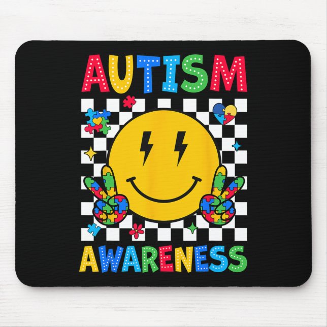 Autismus Bewusstsein Autismus Squad Unterstützung  Mousepad (Vorne)