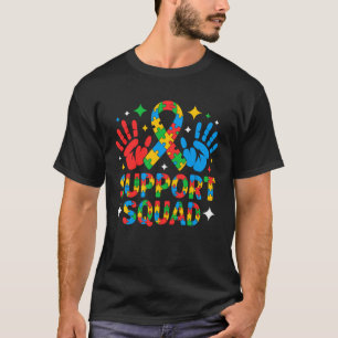 Autismus-Bewusstsein Autismus-Support-Squad Famili T-Shirt