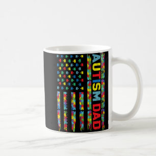 Autismus Bewusstsein Autismus Vater Amerika Flagge Kaffeetasse