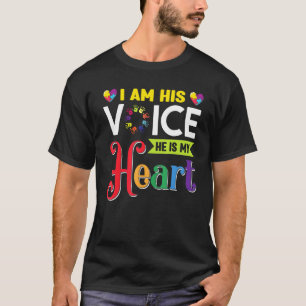 Autismus-Bewusstsein Autistisch Ich Bin Seine Stim T-Shirt