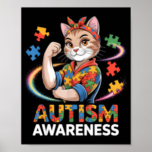 Autismus-Bewusstsein autistisch  Poster