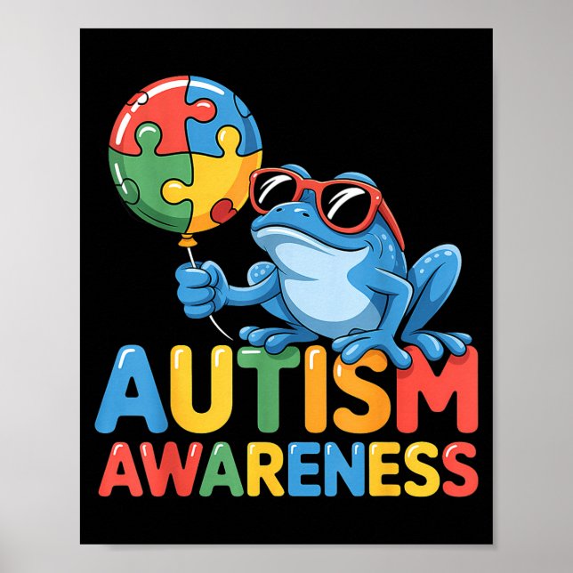 Autismus-Bewusstsein autistisch  Poster (Vorne)