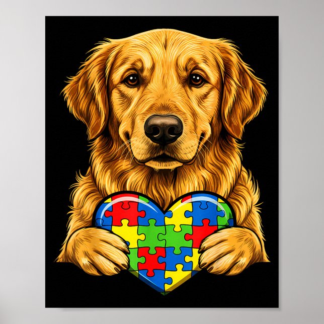 Autismus-Bewusstsein autistisch  Poster (Vorne)