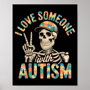 Autismus-Bewusstsein autistisch  Poster