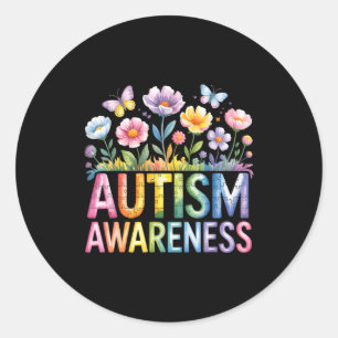 Autismus-Bewusstsein autistisch  Runder Aufkleber