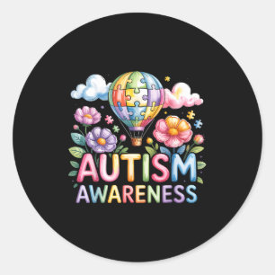 Autismus-Bewusstsein autistisch Runder Aufkleber