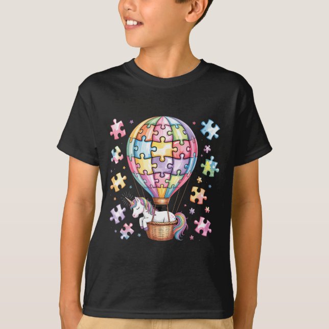 Autismus-Bewusstsein autistisch  T-Shirt (Vorderseite)
