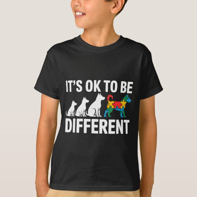 Autismus-Bewusstsein autistisch  T-Shirt (Vorderseite)