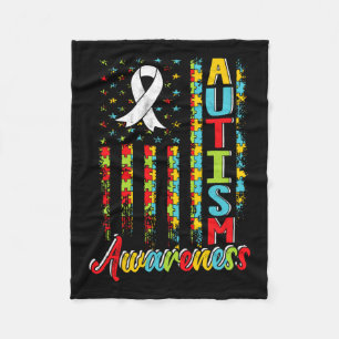 Autismus Bewusstsein Autistische Autisten unterstü Fleecedecke