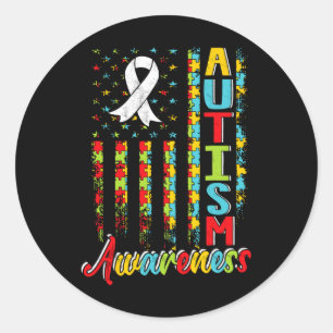 Autismus Bewusstsein Autistische Autisten unterstü Runder Aufkleber