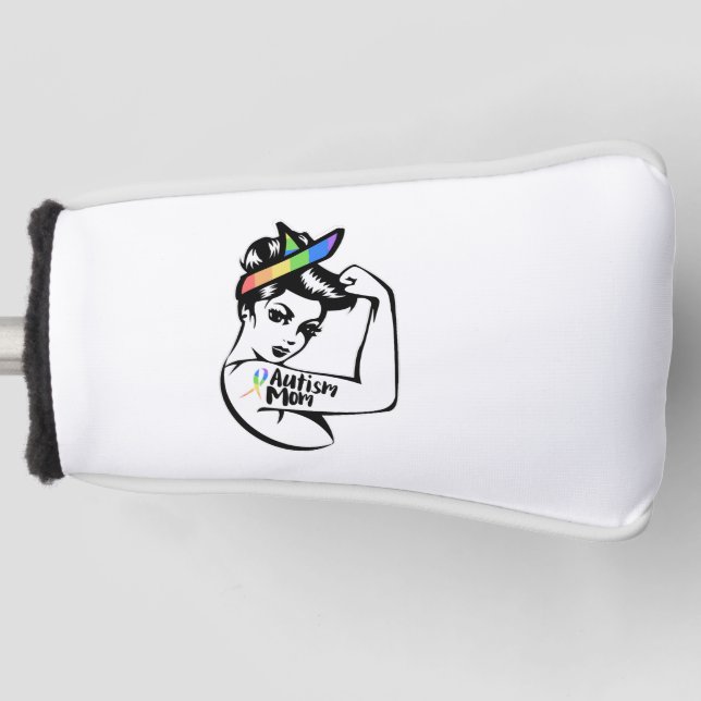 Autismus Bewusstsein Autistische Unterstützung Golf Headcover (Vorderseite)