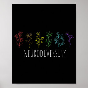 Autismus Bewusstsein Autistischer Pride Rainbow Ne Poster