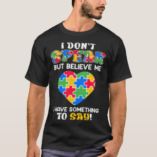 Autismus-Bewusstsein autistisches Kind Nichtverbal T-Shirt