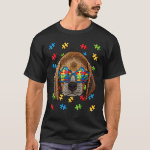 Autismus-Bewusstsein Beagle Puzzle Sonnenbrille Au T-Shirt